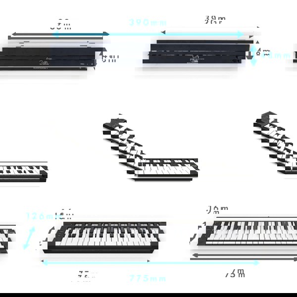 Carry-On 49 Key Touch Sensitive Folding Piano#Colour_Black