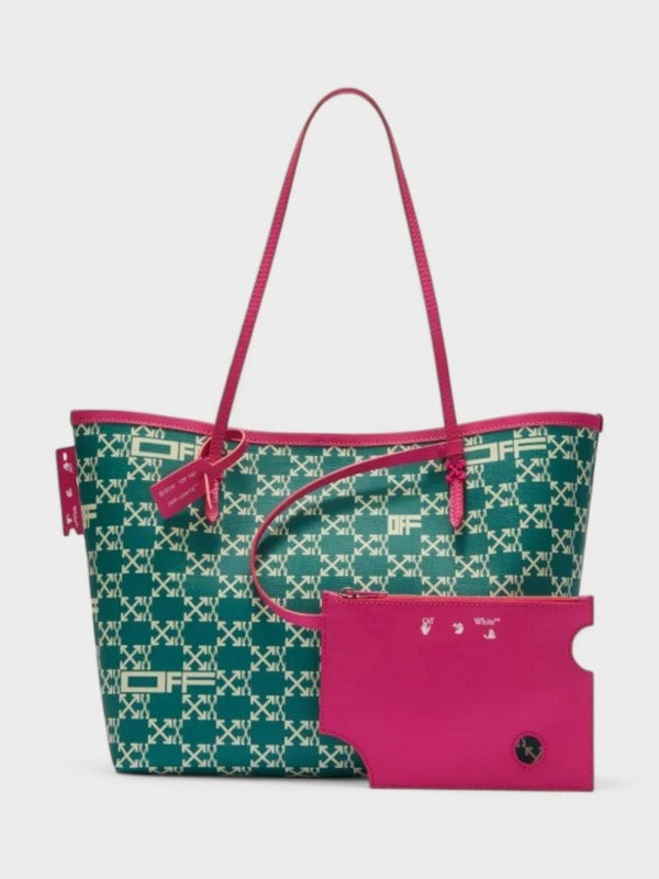 Off White Day Off Tote 33 Green Beige - Supplied FashionOff - White