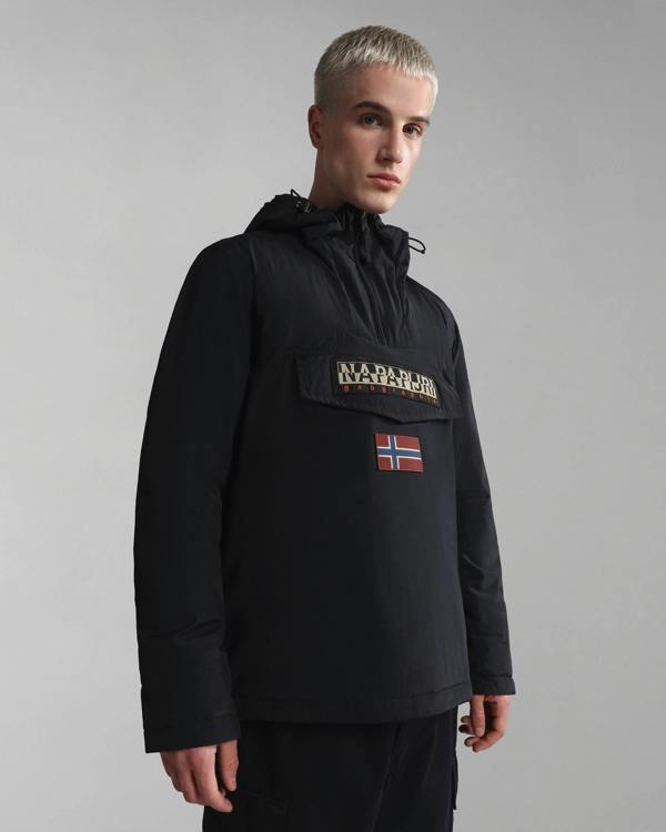 Napapijri Rainforest Winter 3 Mens Hooded Anorak - Black 041