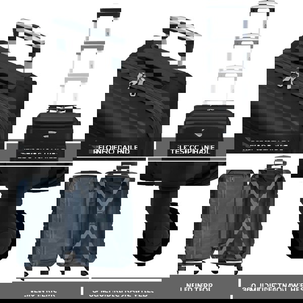 Flight Knight 55x35x25cm Suitcase Cabin Carry On Maximum Size for KLM & Air France