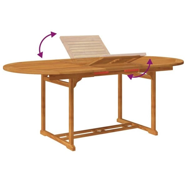Berkfield 5 Piece Garden Dining Set Solid Acacia Wood