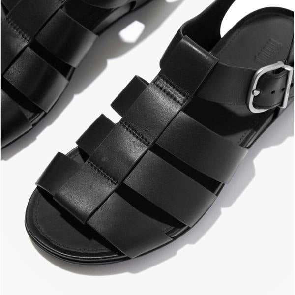 FitFlop FitFlop GRACIE LEATHER Womens Ankle Strap Sandals Black