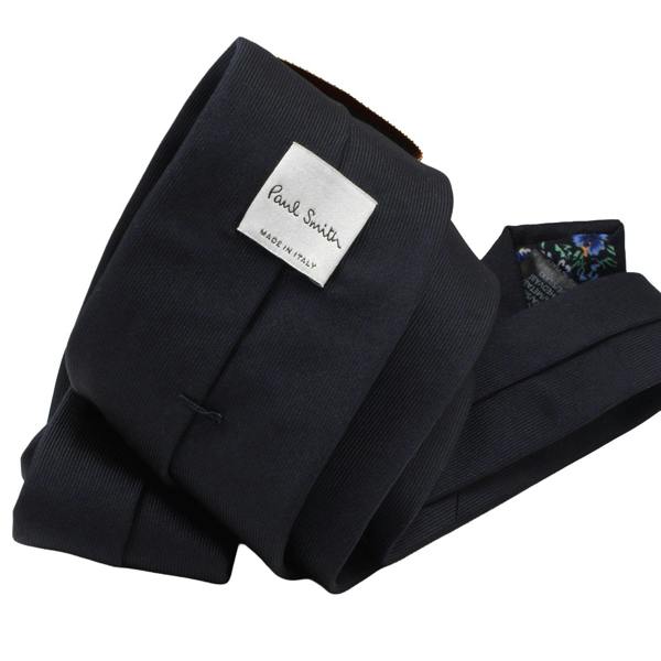 Paul Smith narrow silk tie in a single jacquard beetle pattern