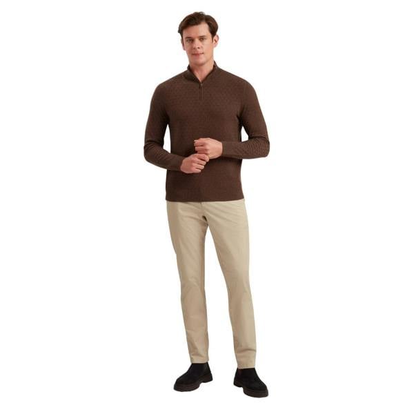 Ted Baker MMK KURNLE Ls T Stitch Knitted Half Zip 2