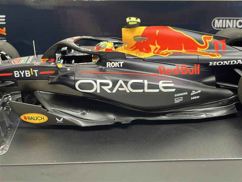 Minichamps Sergio Perez #11 Red Bull Racing RB19 Winner Saudi Arabian GP 2023 1:18 110230111