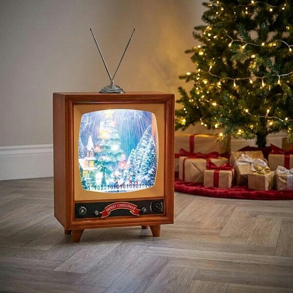 Garden Greatness Lit Musical TV Snow Blower with Village Scene