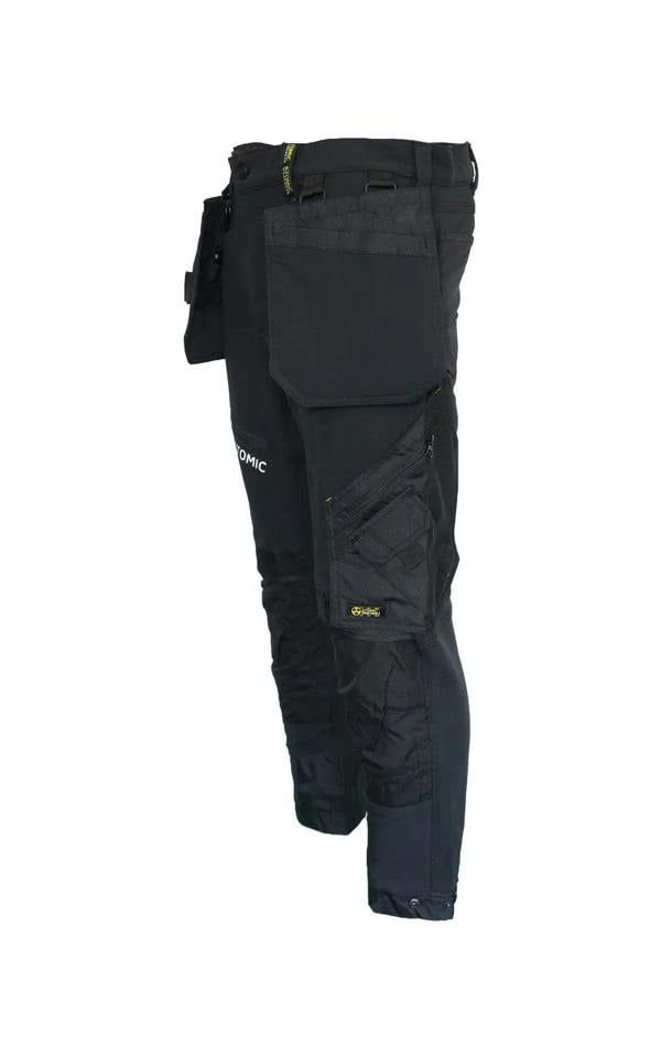 Slim Fit Stretch Work Trouser with Removable Holster Pockets - Hi-Vis Trousers