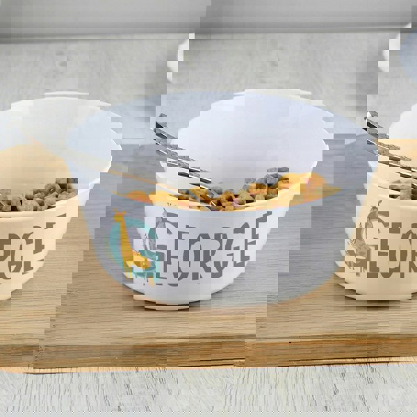 Personalised Memento Company Personalised Animal Alphabet Plastic Bowl