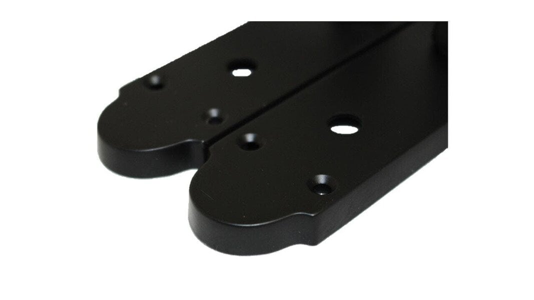 EDH Door Hardware Matt Black Victorian Scroll Bathroom Door Handles With Sash Lock Epsom Pack