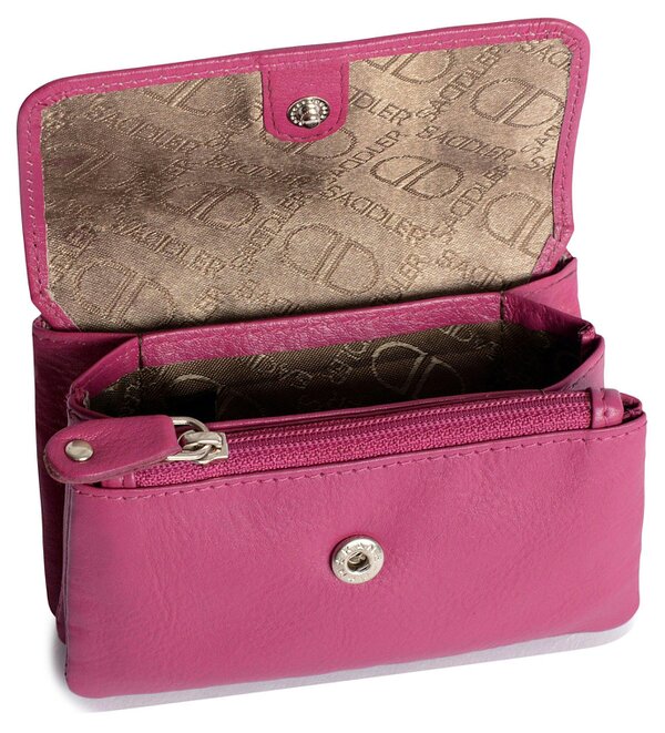 SADDLER Spacious Leather Purse "Lily" – Handmade by Saddler | RFID Protected & Gift Boxed | Triple Gusset Design for Cards, Coins & Keys