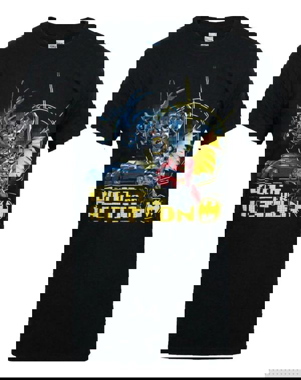 DC Comics Mens Black Batman Short Sleeved T-Shirt