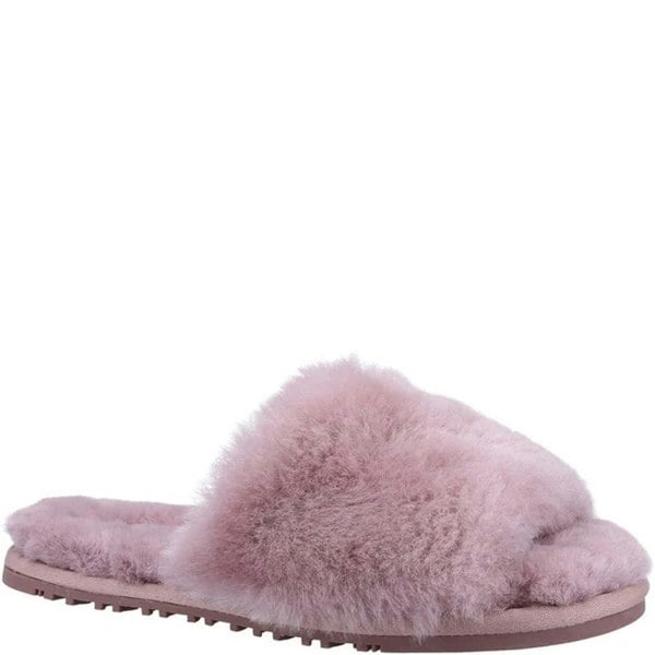 Cotswold Womens/Ladies Westfield Non Slip Sheepskin Lined Slippers - Pink