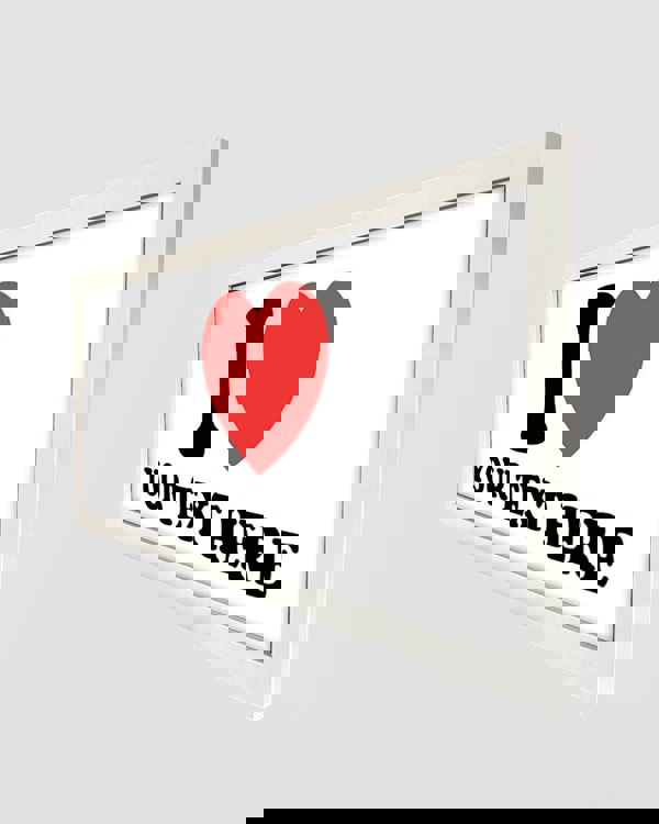 Personalised Wall Art Print - I Love Custom Framed Design