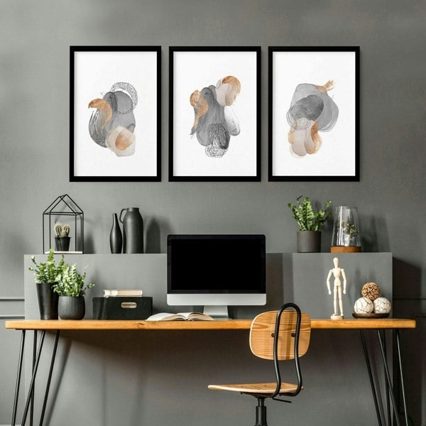 Office prints | set of 3 framed wall art