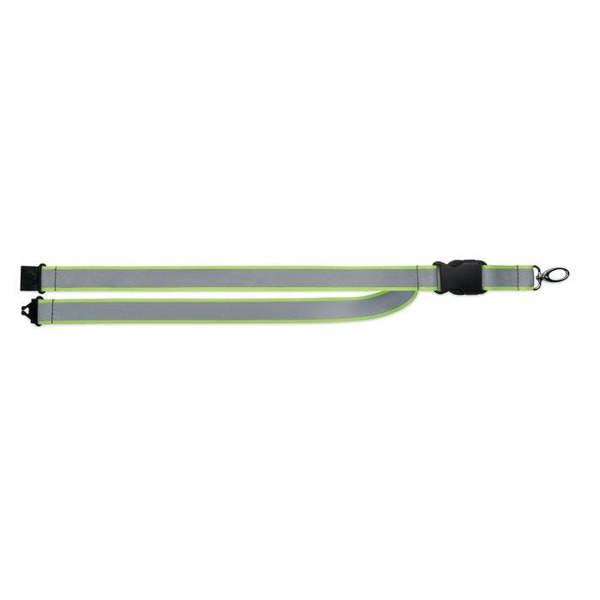 MidOcean Tosee Rainbow RPET Reflective Lanyard - Neon Yellow - 
