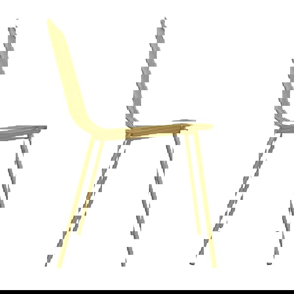 Dorel Home Caden Wire Dining Chair in Golden Look - 2 pieces