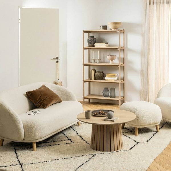 Furniture To Go Braidwood Bookcase with 4 Shelves in White