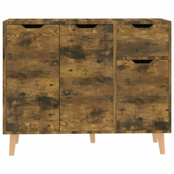 Berkfield Sideboard Smoked Oak 90x30x72 cm Engineered Wood