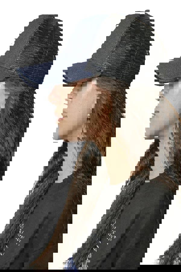 God Given Talent GGT White Logo Pacific Blue Denim Mesh Snapback