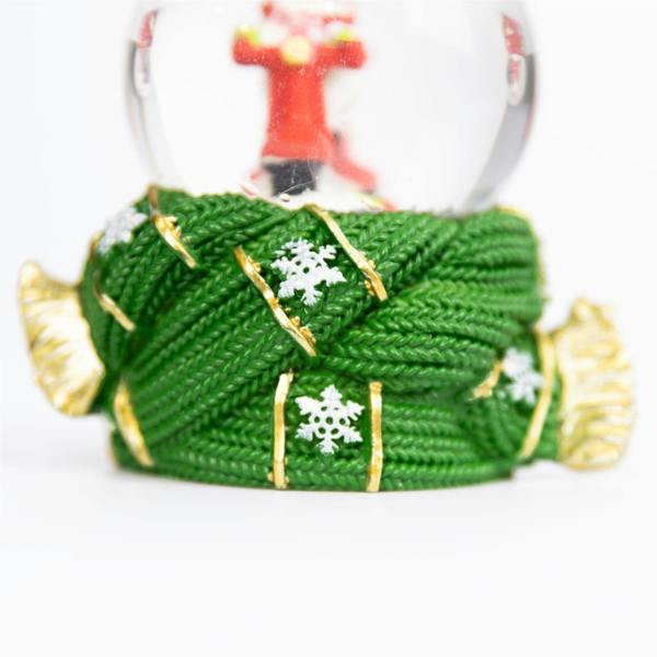 7cm Mini Christmas Snow Globe with Resin Base and Traditional Winter Scene Decoration image 5