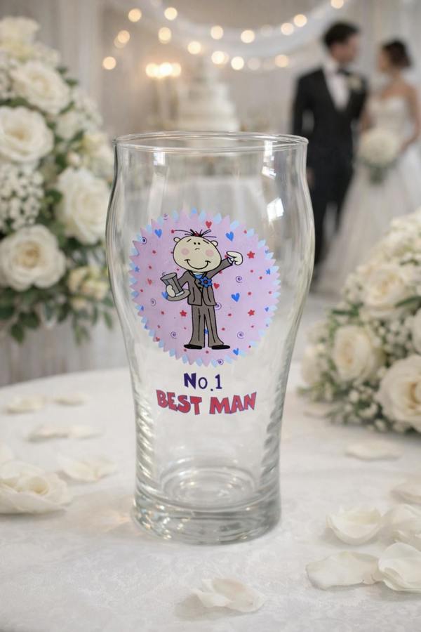Regency No. 1 Best man beer glass for wedding gifts