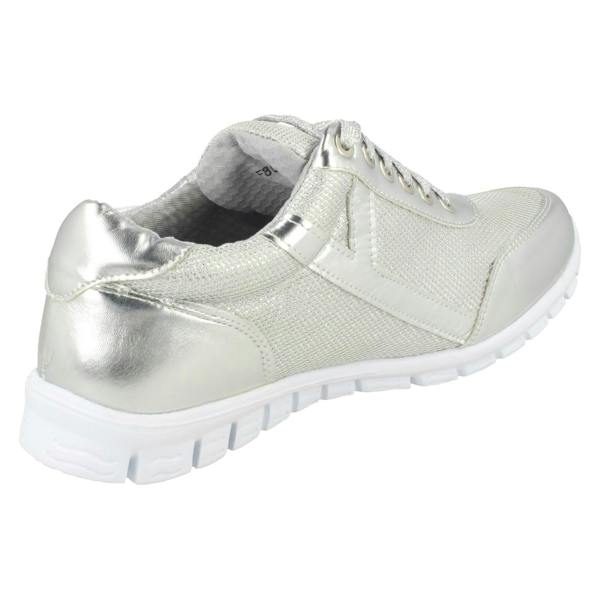 Spot On Ladies Waves Lace Up Trainers