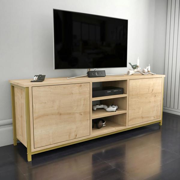Decorotika Otis Modern Tv Stand TV Cabinet for TV's up to 63"