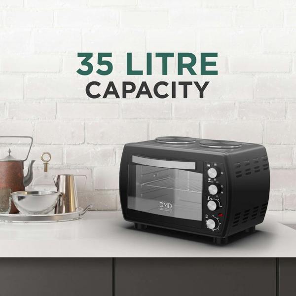 DMD Collective Mini Oven All-in-One Cooker - 35L with Dual Hot Plates
