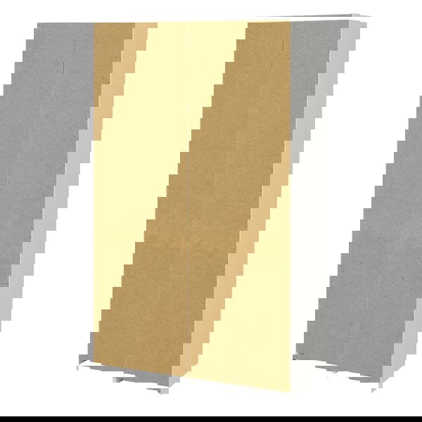 Furniture To Go Line Wardrobe with 2 Doors + 2 Drawers in White and Jackson Hickory Oak