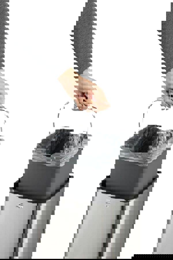 Durable Motion Sensor Bin | Smart Automatic Steel Kitchen Waste Bin | 12L Silver