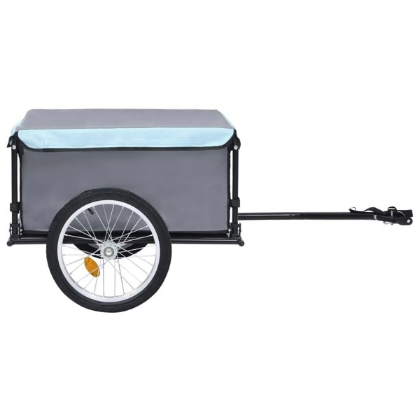 Berkfield Bike Cargo Trailer Black and Blue 65 kg