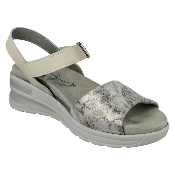 DB Shoes Ladies DB Shoes Buckle Fastening Wide Fit Sandals Night Jar