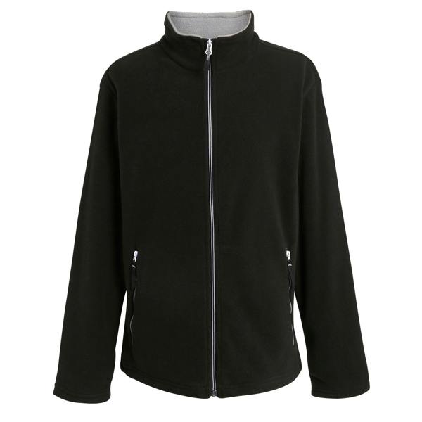 Regatta Professional Mens Fleece Jacket - Black/Mineral Grey
