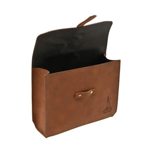 Widdop & Co Top Gun PU Leather Utility Bag Tan