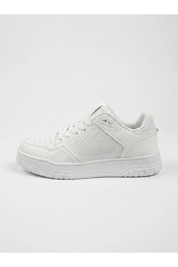 Cordelia Two Tone Panel Chunky Trainers - White