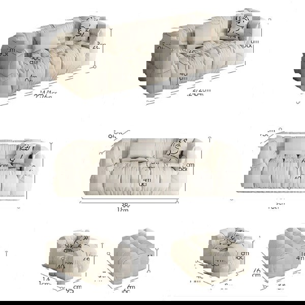 Kathie Two Seater Sofa, Three Seater Sofa, Corner Sofa-Rit Concept-Rit Concept
