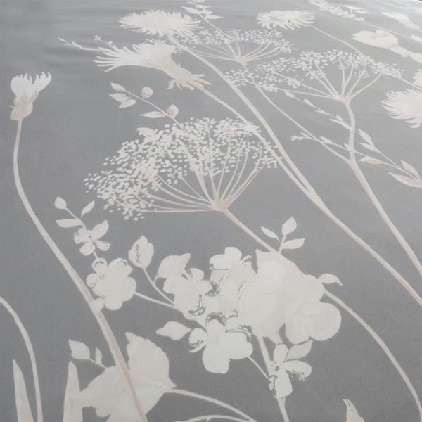 Meadowsweet Floral Grey/Pink Duvet Cover Set
