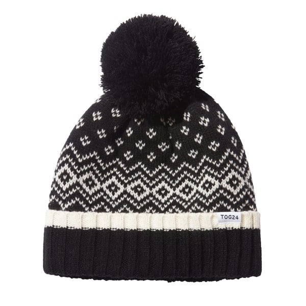 TOG24 Unisex Adult Cawley Knitted Beanie - Black