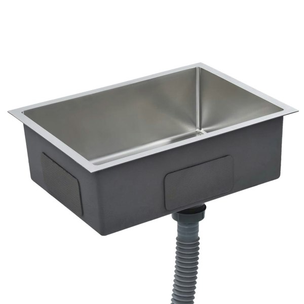 Berkfield Handmade Kitchen Sink Stainless Steel