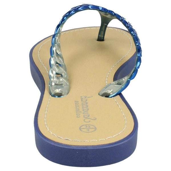 Savannah Ladies Savannah Toe Post Sandals With Upper Detailing