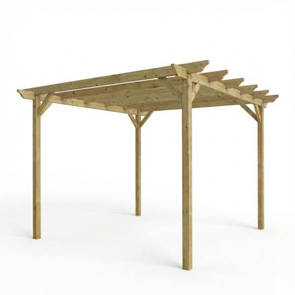 Arbor Garden Solutions Champion Wooden Garden Pergola Kit