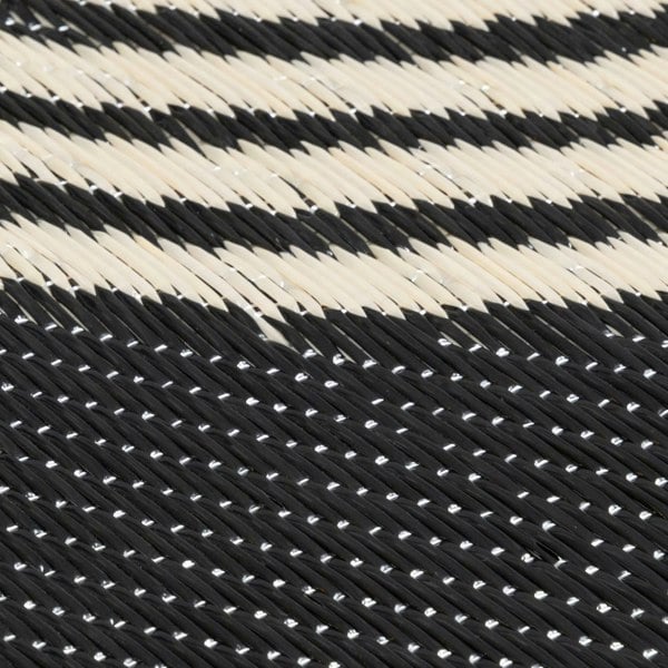 Urban Outdoor Rug Black & Beige | Geometric Design |The Rugs