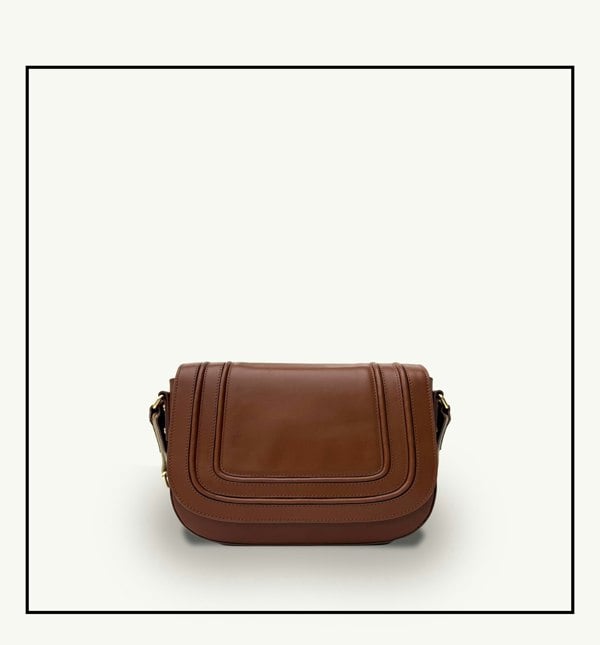 Apatchy London The Mimi Midi Tan Leather Bag