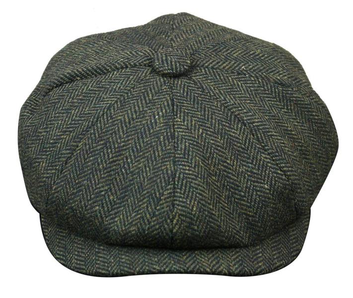 Infinity Leather Mens Peaky Blinders Tweed Gatsby Hat