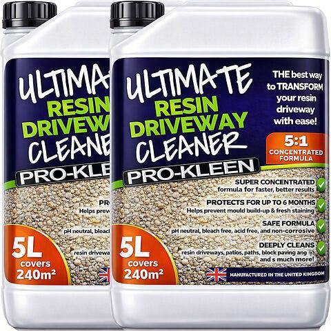 ProKleen Pro-Kleen Resin Driveway Cleaner 10L Simply Spray and Walk Away Free From Acid and Bleach Concentrated