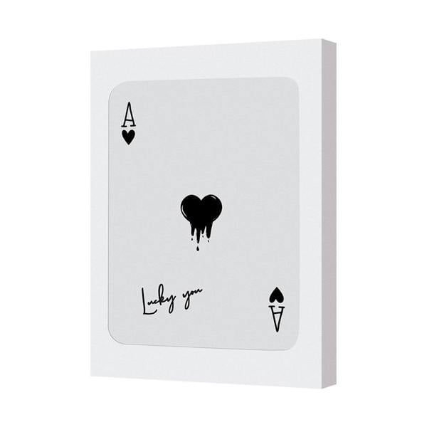 Benjamin Tate Design Contemporary Black Heart Canvas Art Print UK Handmade