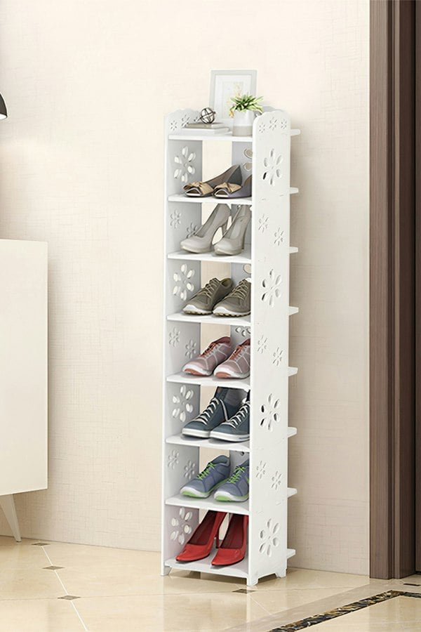 Living and Home 8-Tier Open Style Shoes Rack for Entryway