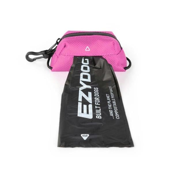EzyDog Essential Poop Bag Holder in Pink