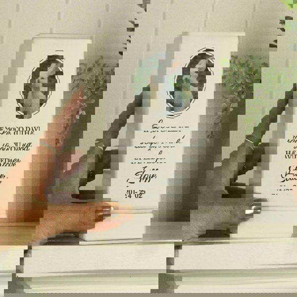 Personalised Memento Company Personalised Pet Photo Upload Small Wooden Urn