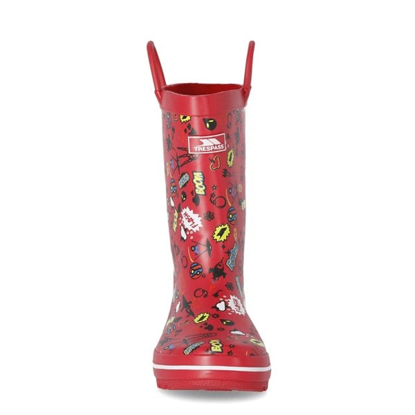 Trespass Childrens/Kids Apolloton Wellington Boots - Red